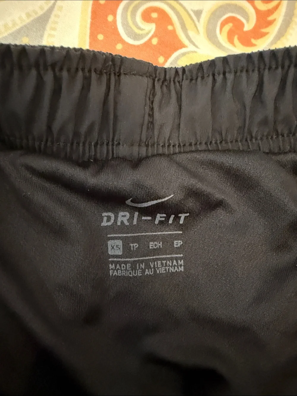 Nike Black Athletic Shorts with White Trim